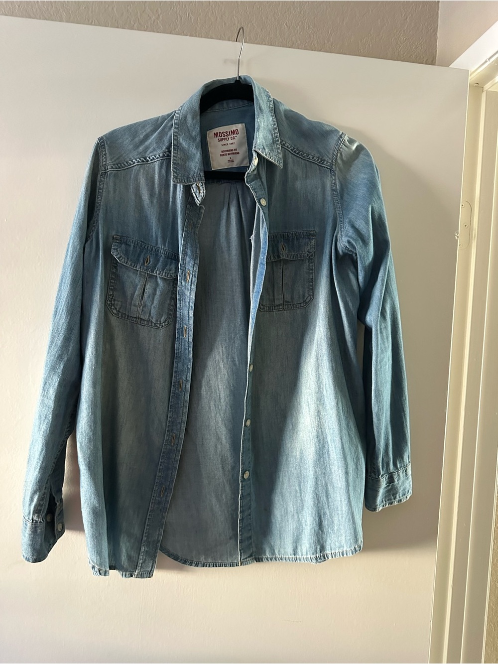Denim button up